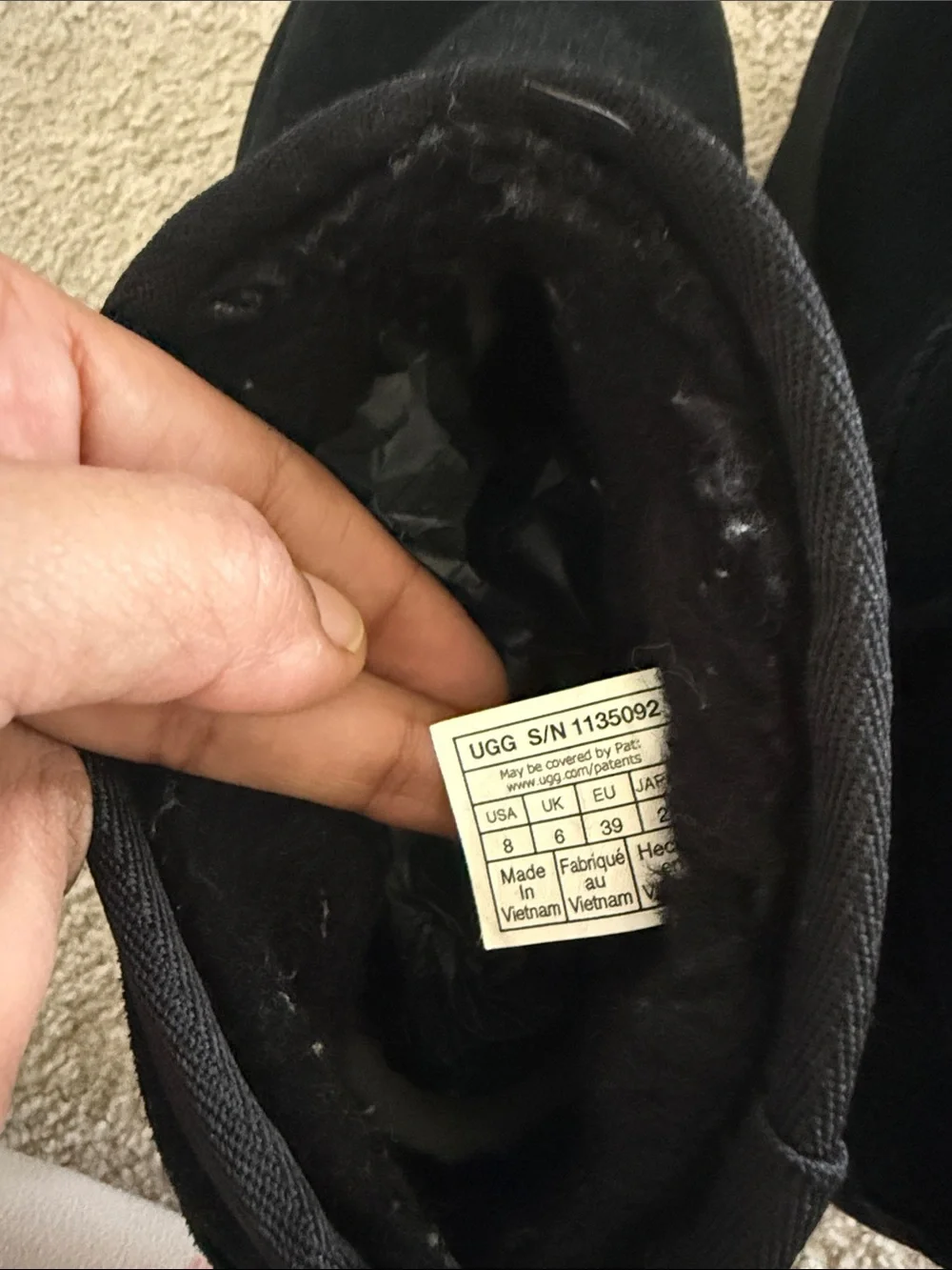 UGG Black Platform Slip-On Clogs